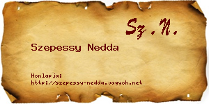 Szepessy Nedda névjegykártya